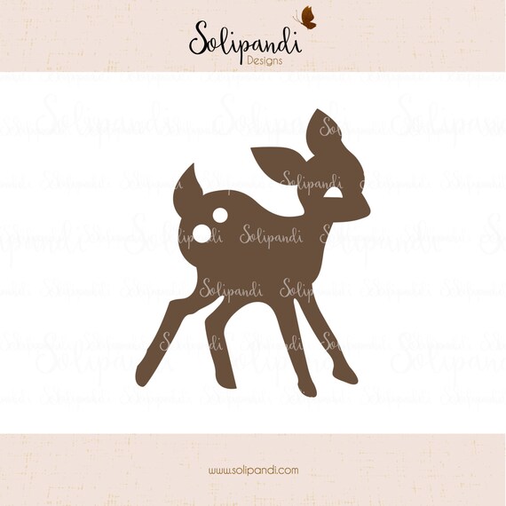 Bambi Baby Deer SVG and DXF Cut Files for Cricut