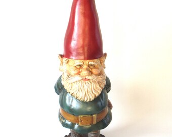 Garden Gnome Rien Poortvliet, David the Gnome, Vintage 34 INCH gnome, Forest gnome, Klaus Wickl, David el Gnomo. #6A7G208DK7