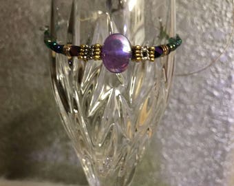 UNSIZED iridescent purple bracelet