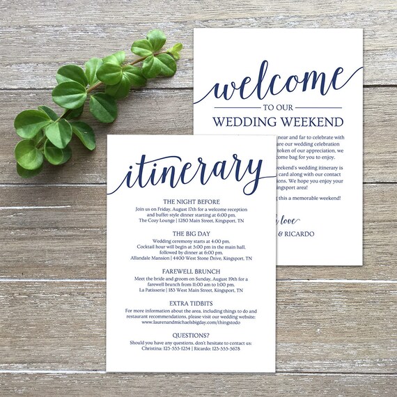 itinerary design template