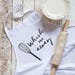 Whisk Me Away Apron, White Printed Apron (OHSO944)