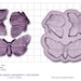 BUTTERFLIES Craft Sugarcraft Fimo Sculpey Silicone Rubber Mould