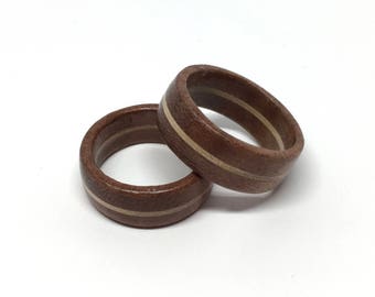 Wooden ring - mahogany maple