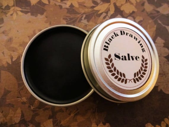 Black Drawing Salve 1/2 oz. Tin Herbal Salve Drawing Salve