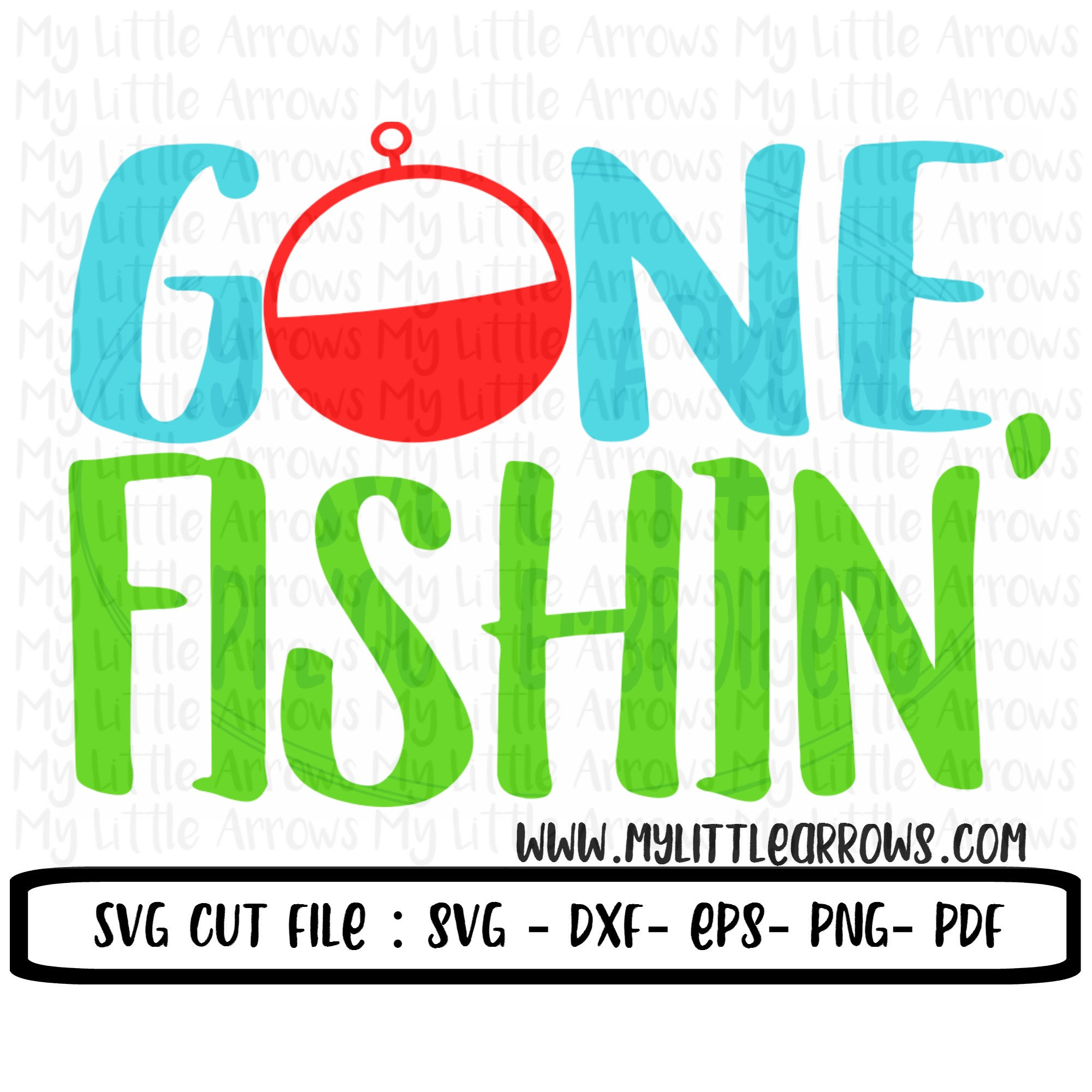 Gone fishing SVG DXF EPS png Files for Cutting Machines