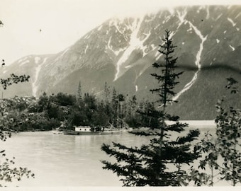 vintage photo 1923 Porcupine Island Kenai Lake Alaska