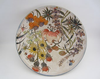 Flowers & Pigment Large Serving Bowl