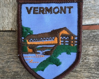 Vermont Vintage Souvenir Travel Patch from Voyager