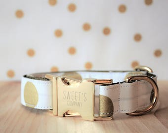 Golden Dots Dog Collar