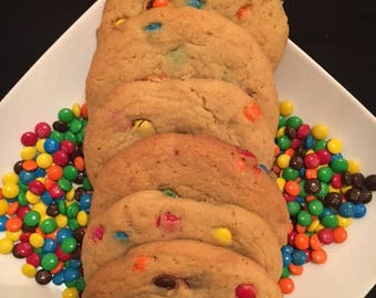 M & M Chocolate Chip cookies