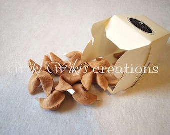 Felt Fortune Cookies - pack of 12 cookies
