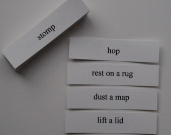 Montessori Phonetic Reading Commands - File Download, Comic Sans Font