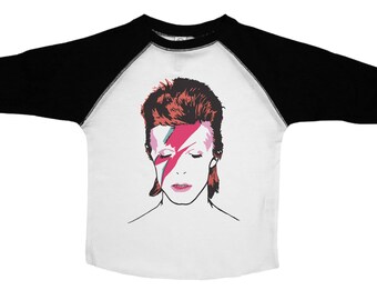 David Bowie Kids Tee, Ziggy Stardust Shirt, Glam Rock Tee for Kids, Bowie Toddler Tee, Ziggy Stardust Tee, Funny Kids Tees, Bowie Tee