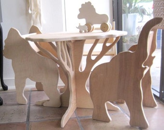 Tree Table- ready to ship- in birch from The Child's Menagerie Furniture Collection by Paloma's Nest