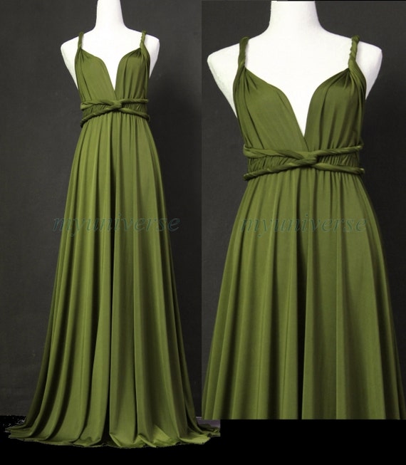 Sage Bridesmaid  Dress  Olive Green  Infinity Dress  Wrap