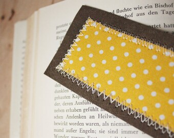 Bookmark yellow dotted