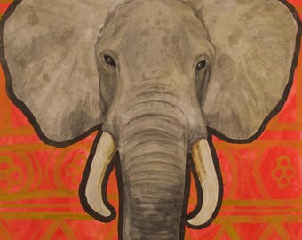 Elephant 8"x11" print