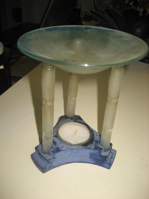 Tea Light Fragrance Oil Burner w/8 tea lights