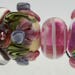 Lampwork Fuchsia Pink Mixed Bead Set
