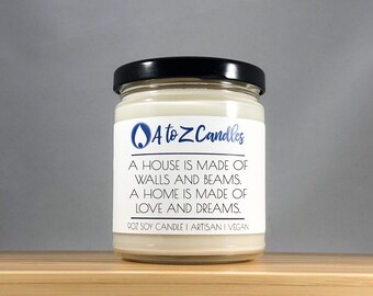 PERSONALIZED HOUSEWARMING GIFT Closing Gifts for Buyers Realtor Closing Gift New Home Gift Congratulations Housewarming Candle First Home