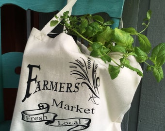 Linen Farmers Market Tote