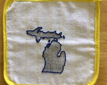 Embroidered Michigan Kitchen Trivet