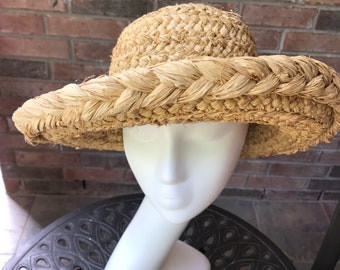 SCALA Hat - Straw Hat - Italian - Vintage Straw Hat