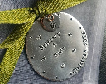 Hand-Stamped Personalized Ornament