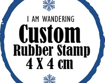 Custom stamp, 4X4cm, custom logo stamp, custom stamps, custom rubber stamp, rubber stamps, handmade, gift, present, reward, craft