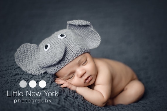Newborn photo prop elephant newborn baby hat newborn boy Newborn photo prop elephant newborn baby hat newborn boy