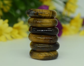 Tiger Eye Palm Crystal 1 pc- Reiki Crystal Therapy, Crystal Grid, Protection, Wicca, Pagan, Healing