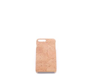 Cork iPhone 7 Plus Case in Natural Cork Color - iPhone 7 Plus Cover in Cork - FREE SHIPPING WORLDWIDE - Vegan Eco-Friendly Gift Idea