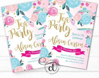 invitations for a tea party