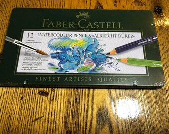 Faber Castell Watercolor Pencils, Brand New unopened Box of 12, or Polychromos set of 12.
