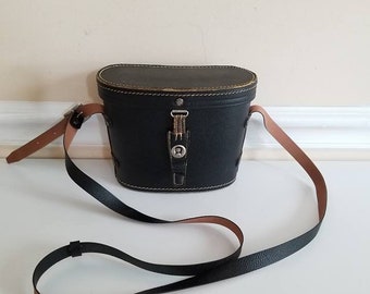 Vintage Binocular Case, Binocular Bag, Leather binocular case, Field Case, Travel Binocular Bag, Movie Prop, Set Prop, 1970s