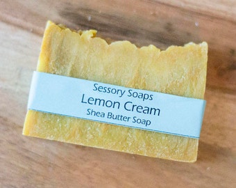 Lemon Cream Shea Butter Vegan Soap