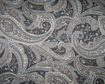 Home Decor Fabric by the 1/4 Yard - Paisley Neutral