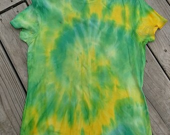 Drippy Green and Yellow Swirl