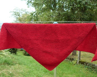 large Burgundy woman shawl