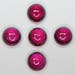 5 PCS Ruby Pigeon Blood Red Round Cabochon 7 mm Loose Lab Ruby Loose Gemstones Lab Corundum Ruby