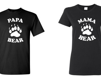 papa bear and mama bear shirts