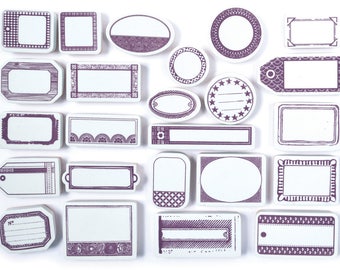 Tags - scrapbooking stamp Set - best stamps