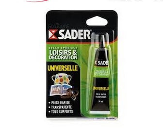 SADER UNIVERSAL Contact Glue for crafts 30ML COLLE Contact Univeselle Loisir Créatifs