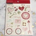 Recollections Stickers Book - Cutie Love - 332pc/pz - 14 sheets stickers - Valentine Themed/Planner Stickers/Girly/Gold Foiled