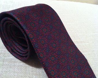 Regal Mosaic Silk Vintage GUY LAROCHE Necktie