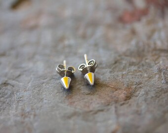 Sterling Silver Arrow Head/Spike Post Earring