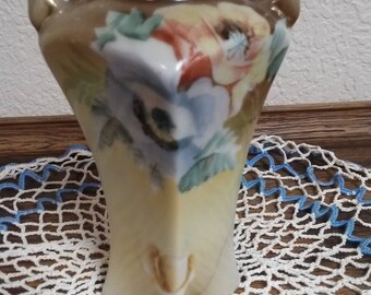 Hand Painted Nippon Vase