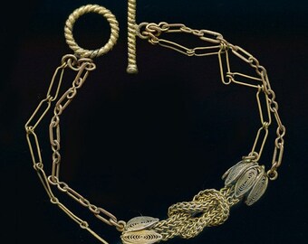 Antique mixed watch chains bracelet. brch951(e)