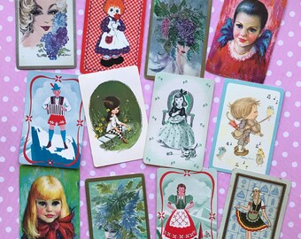 Pretty Faces- Vintage Playing Cards