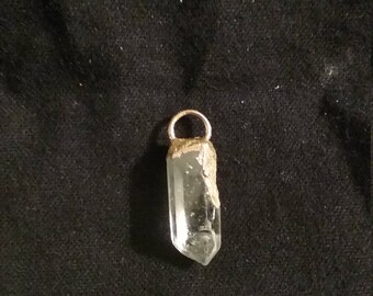 Quartz Crystal Gold 24 Karat Pendant